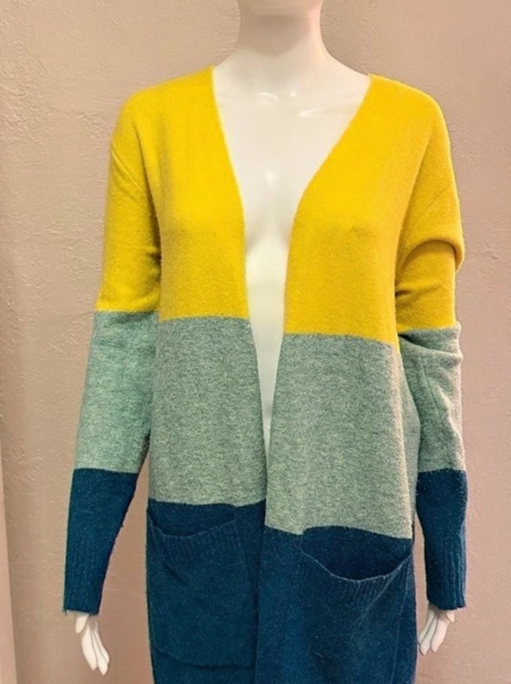 Color Block Cardigan